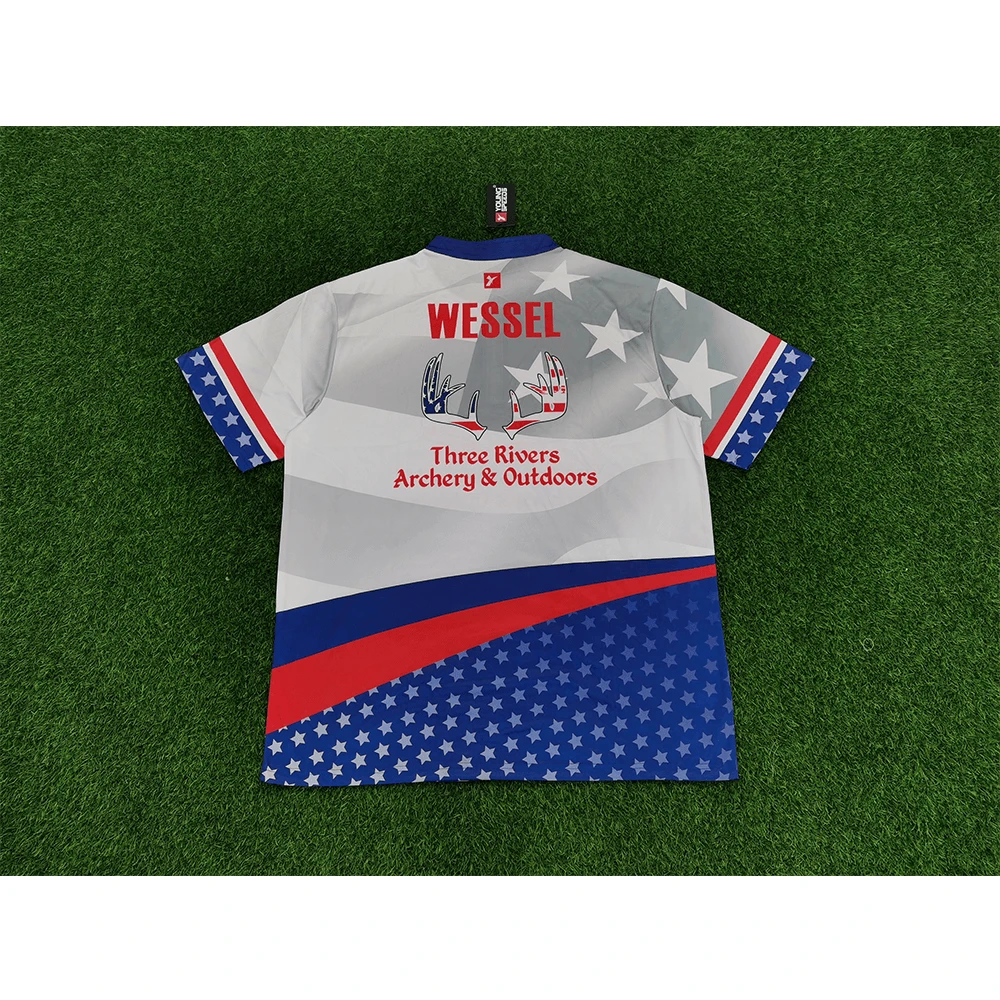 AJX6 Patriotic Custom Sublimated Cool Archery Jerseys 5 AJX6 Patriotic Custom Sublimated Cool Archery Jerseys - Image 5