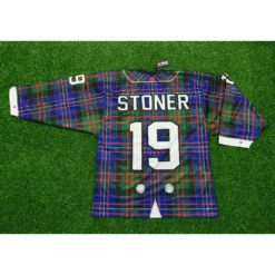 HJZ119 Scottish Tartan Tuxedo Sublimated Custom Hockey Goalie Jerseys -YoungSpeeds Shop 1118