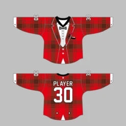 HJZ117 Blue Tuxedo Sublimated Custom Hockey Goalie Jerseys -YoungSpeeds Shop 117 1