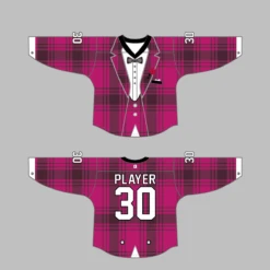 HJZ117 Blue Tuxedo Sublimated Custom Hockey Goalie Jerseys -YoungSpeeds Shop 117 6