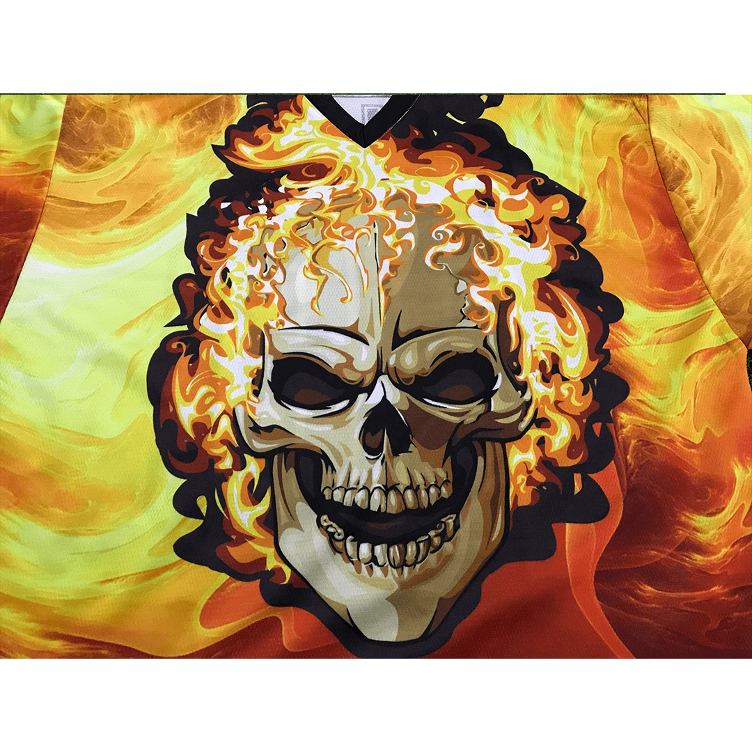 HJC152 Fire Skull Head Custom Sublimated Hockey Jerseys 6 HJC152 Fire Skull Head Custom Sublimated Hockey Jerseys - Image 6