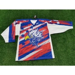 HJZ262 Patriotic Eagle Custom Sublimated Hockey Jerseys -YoungSpeeds Shop 1211 1