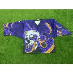 HJL2 Kraken Skull Sublimated Custom Ice Roller Hockey Jerseys -YoungSpeeds Shop 1211 5