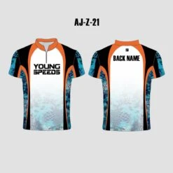 AJZ21 Orange Black White Performance Custom Archery Jerseys 7 AJZ21 Orange Black White Performance Custom Archery Jerseys -YoungSpeeds Shop 21