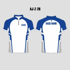 AJZ26 Blue White Zip Custom Archery Jerseys 10 AJZ26 Blue White Zip Custom Archery Jerseys -YoungSpeeds Shop 26