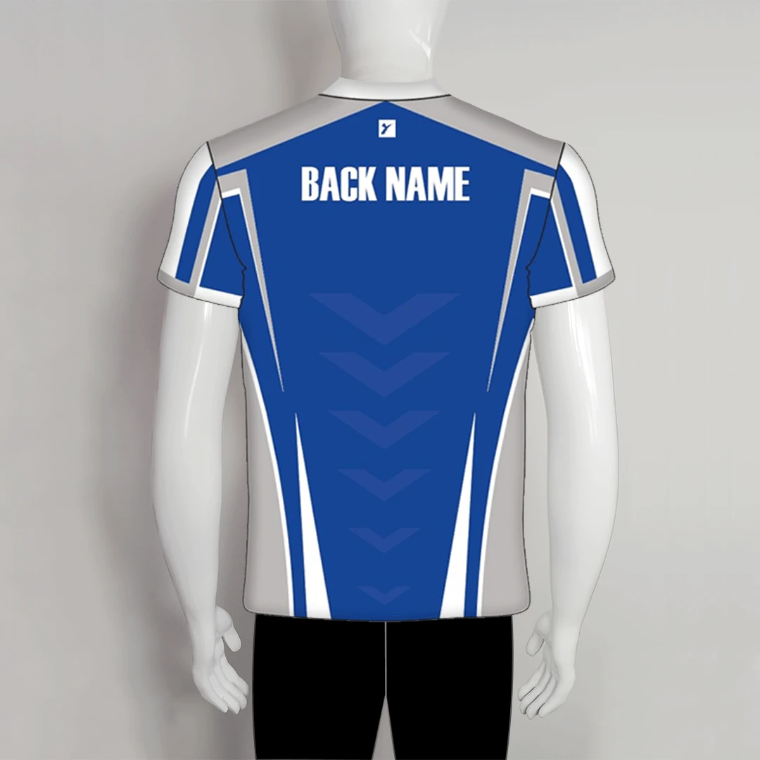 AJZ27 Blue Grey Zip Custom Archery Jerseys 2 AJZ27 Blue Grey Zip Custom Archery Jerseys - Image 2