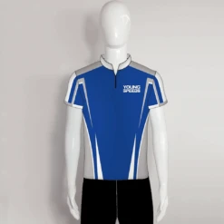 AJZ27 Blue Grey Zip Custom Archery Jerseys