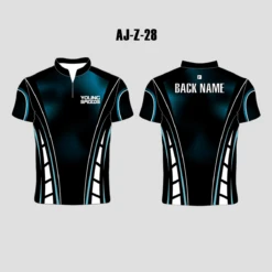 AJZ28 Blue Black Zip Custom Archery Jerseys 7 AJZ28 Blue Black Zip Custom Archery Jerseys -YoungSpeeds Shop 28