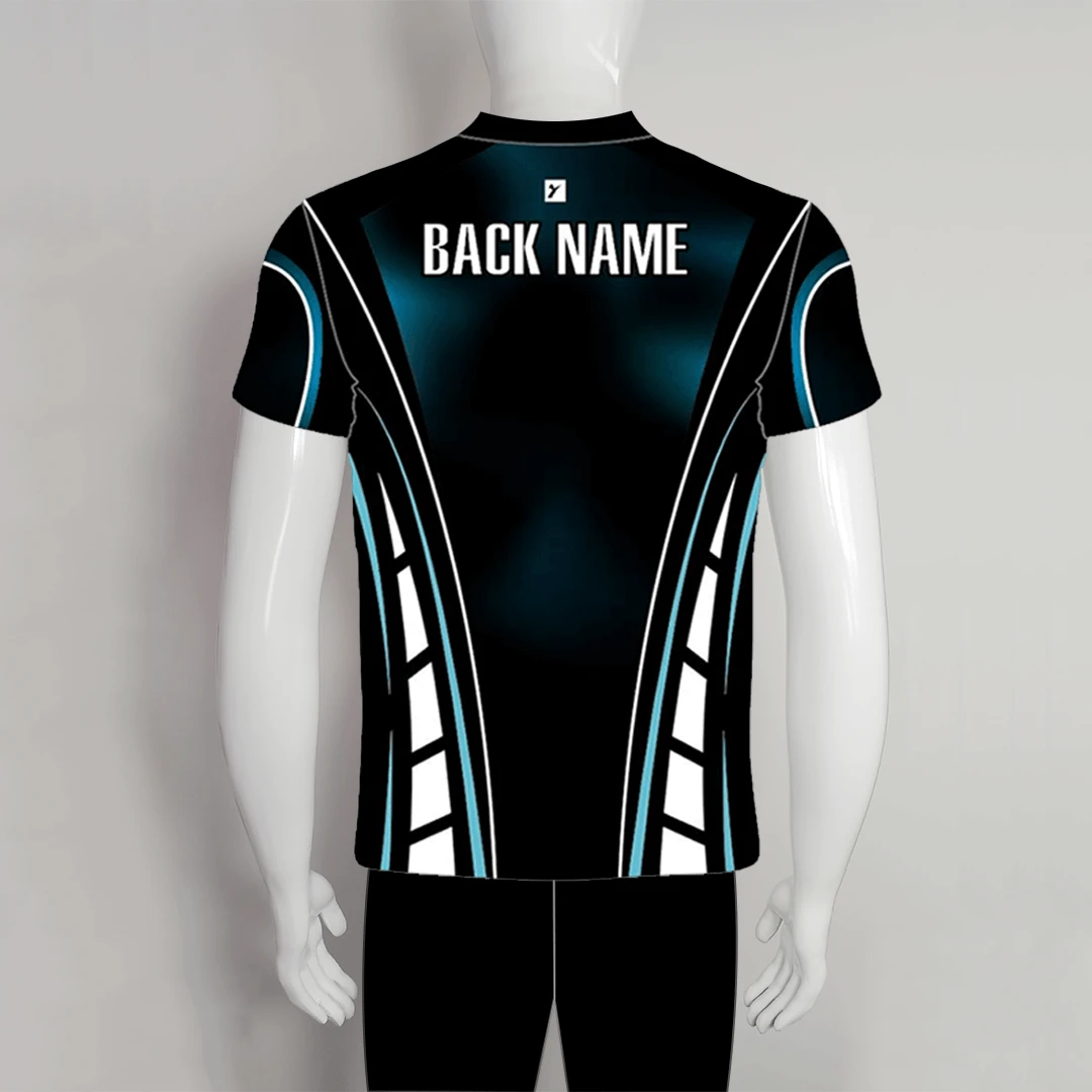 AJZ28 Blue Black Zip Custom Archery Jerseys 2 AJZ28 Blue Black Zip Custom Archery Jerseys - Image 2