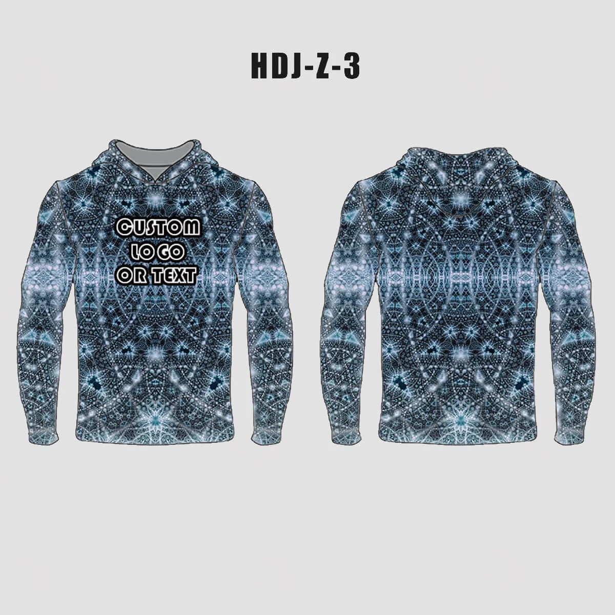 Abstract White Blue Glow Custom EDM Rave Hoodie 1 Abstract White Blue Glow Custom EDM Rave Hoodie