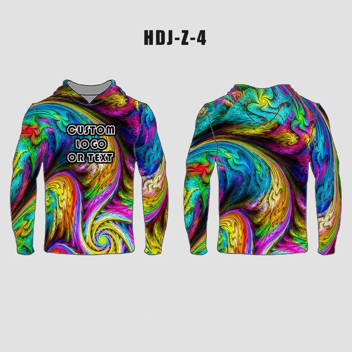 Trippy Swirl Shapes Custom EDM Rave Hoodie 1 Trippy Swirl Shapes Custom EDM Rave Hoodie