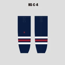 HSC4 Sublimated Custom Navy Team Hockey Socks