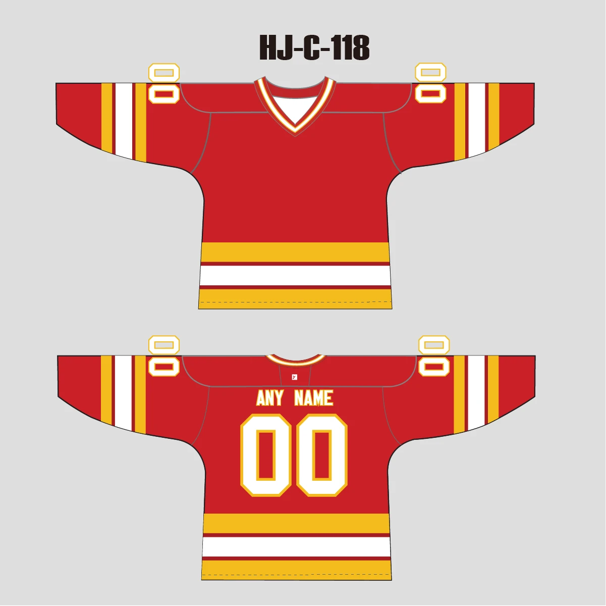 HJC118 Calgary Flames 1989 Away Blank Custom Retro Hockey Jerseys 3 HJC118 Calgary Flames 1989 Away Blank Custom Retro Hockey Jerseys - Image 3