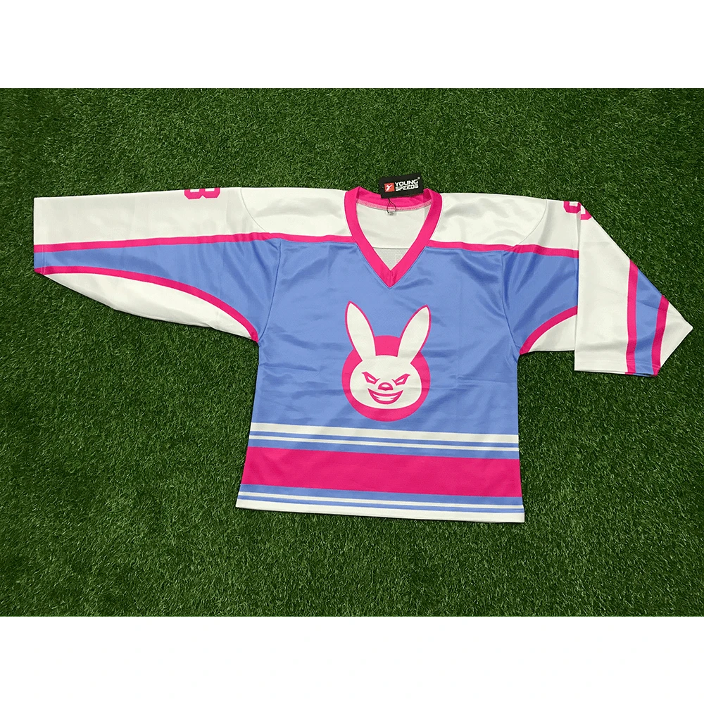 HJZ307 Bunny Sublimated Custom Hockey Jerseys 4 HJZ307 Bunny Sublimated Custom Hockey Jerseys - Image 4