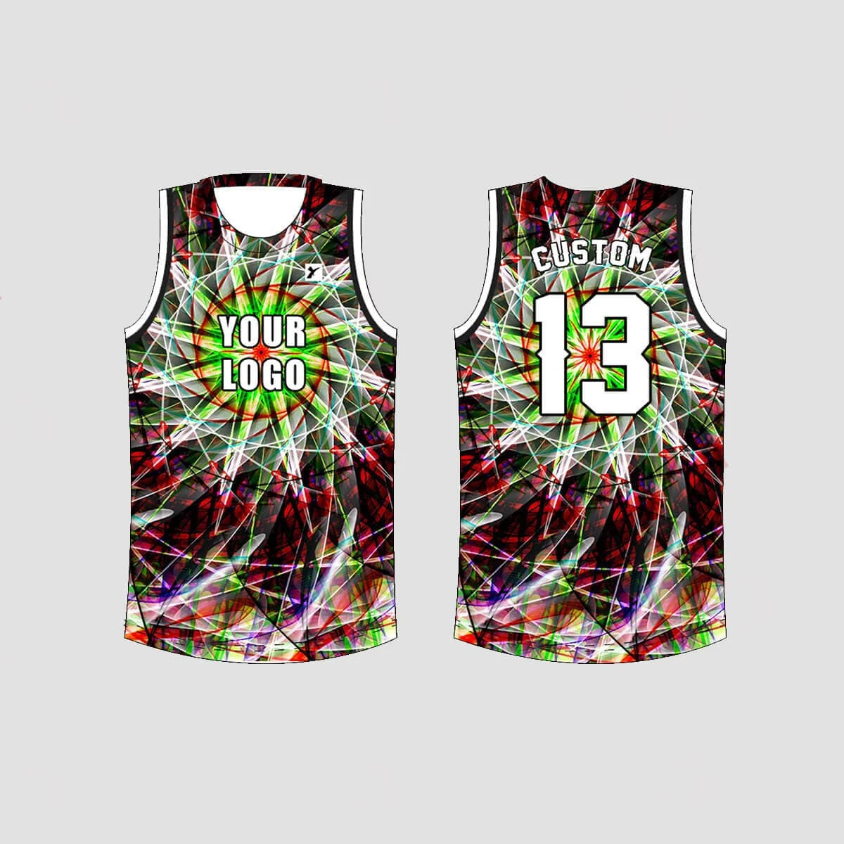 Psychedelic Fluorescent Flower Custom EDM DJ Hockey/Basketball/Baseball Jerseys 2 Psychedelic Fluorescent Flower Custom EDM DJ Hockey/Basketball/Baseball Jerseys - Image 2