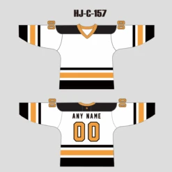 HJC157 White Black Yellow Sublimated Custom Blank Hockey Jerseys -YoungSpeeds Shop 86772f200f85338b03c59e2d2deb0dd