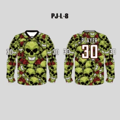PJL8 Green Skull And Rose Sublimated Custom Paintball Jerseys -YoungSpeeds Shop 8 e215e504 8f37 41f2 9dce f42d72dacf4e