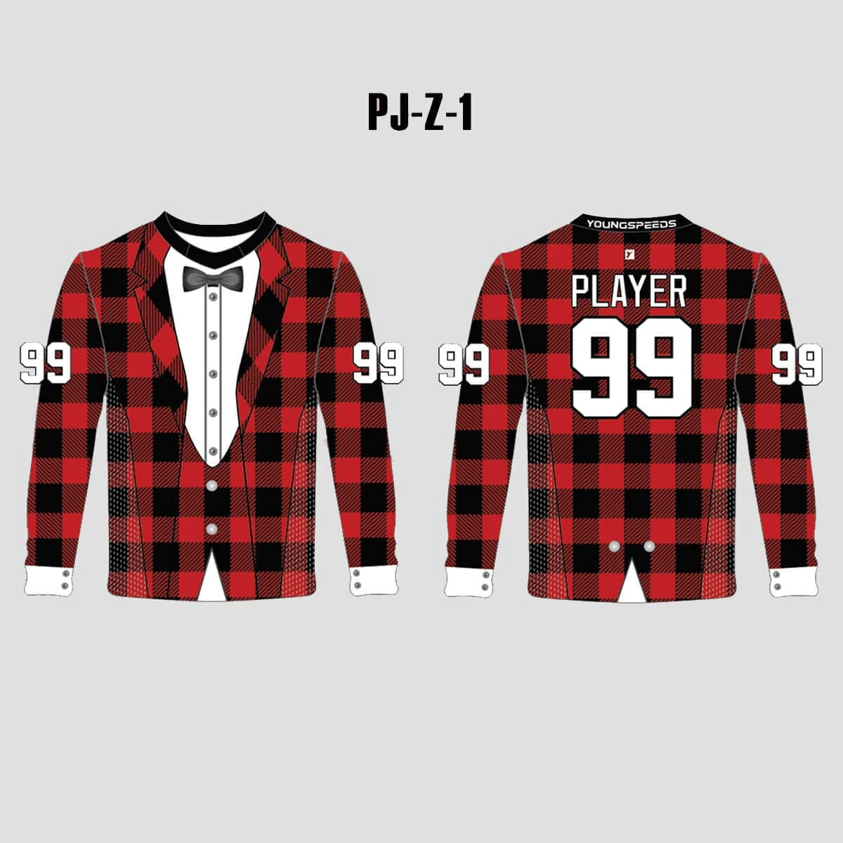 PJZ1 Buffalo Plaid Sublimated Custom Paintball Jerseys 3 PJZ1 Buffalo Plaid Sublimated Custom Paintball Jerseys - Image 3