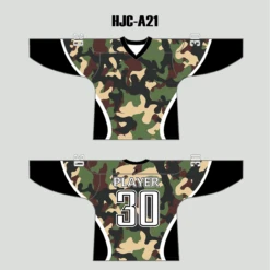 Woodland Army Camo Custom Made Hockey Jerseys -YoungSpeeds Shop A21
