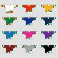 YS10 Orange Green White Personalized Blank Ice Hockey Jerseys -YoungSpeeds Shop BHJ YS10 1