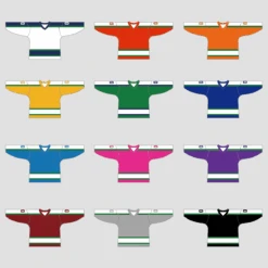 YS30 Blue/White/Green Sublimated Custom Ice Hockey Sweaters Jerseys -YoungSpeeds Shop BHJ YS30