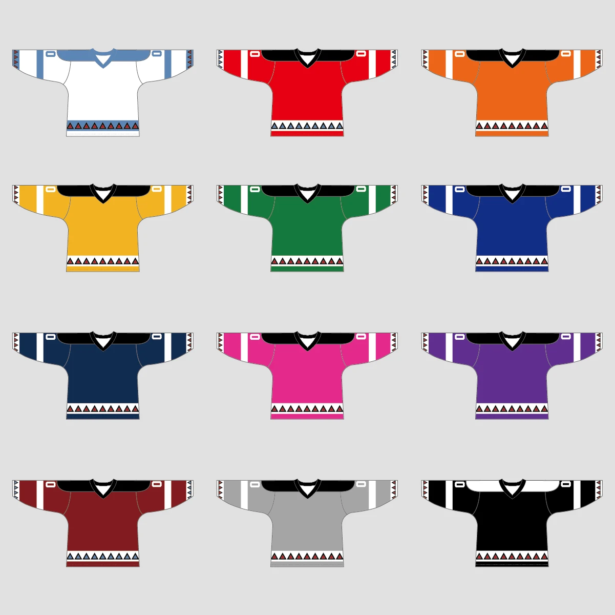 YS31 Light Blue/White/Black Custom Ice Roller Hockey Jerseys 4 YS31 Light Blue/White/Black Custom Ice Roller Hockey Jerseys - Image 4