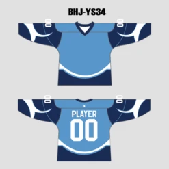 YS34 Blue/Navy/White Sublimated Custom Ice Roller Hockey Jerseys -YoungSpeeds Shop BHJ YS34