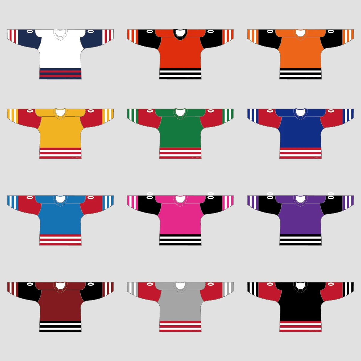 YS40 Navy/Red/White Custom Ice Roller Blank Hockey Jerseys 4 YS40 Navy/Red/White Custom Ice Roller Blank Hockey Jerseys - Image 4