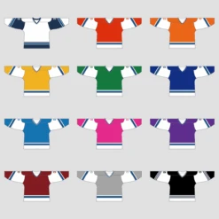 YS41 Navy/Cream Sublimated Custom Ice Roller Blank Hockey Jerseys -YoungSpeeds Shop BHJ YS41