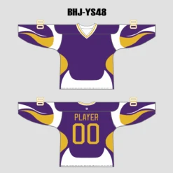 YS48 Purple/White/Gold Sublimated Ice Roller Hockey Jerseys Custom Design 8 YS48 Purple/White/Gold Sublimated Ice Roller Hockey Jerseys Custom Design -YoungSpeeds Shop BHJ YS48