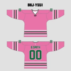YS51 Pink/Green/White Sublimated Ice Roller Hockey Jerseys Custom Design -YoungSpeeds Shop BHJ YS51 6d504faa 50fa 4c22 ac39 3782acee88ee
