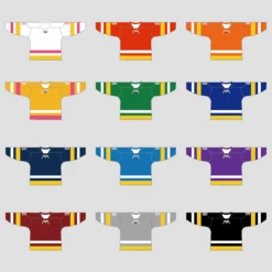 YS54 Pink/Gold/White Custom Blank Hockey Jerseys With Laces -YoungSpeeds Shop BHJ YS54 b36e0a92 a3da 493e 8119 7cce597443f6