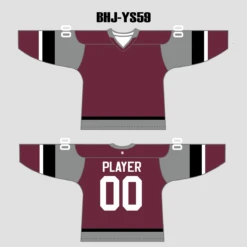YS59 Maroon/Grey/Black Sublimated Custom Hockey Jerseys Design -YoungSpeeds Shop BHJ YS59 15a81333 1e04 405f b730 2bd7c4932184
