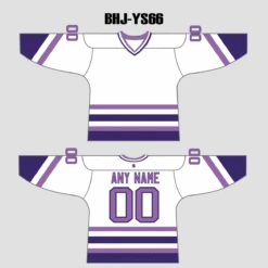 YS66 White/Purple Custom Ice Roller Hockey Jerseys Design -YoungSpeeds Shop BHJ YS66