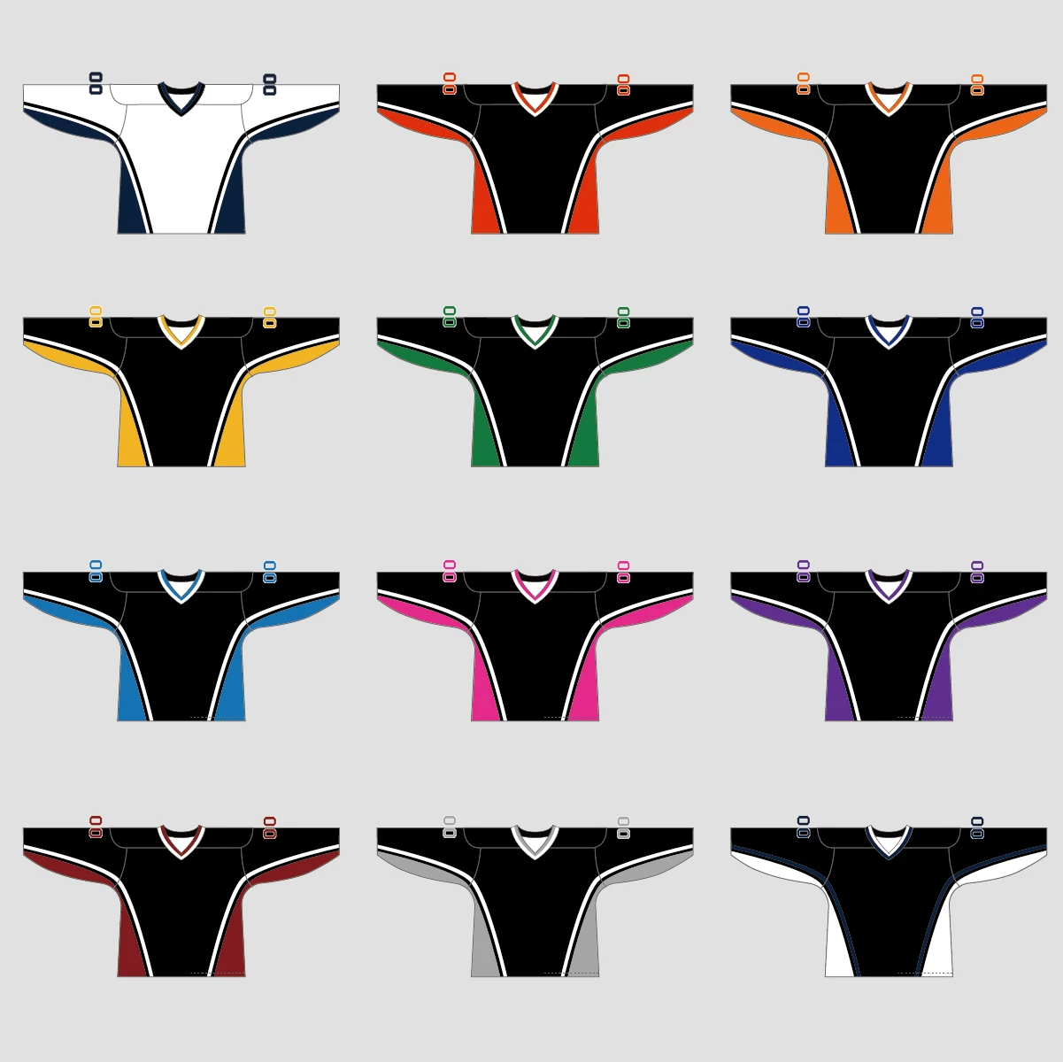 YS71 Black/Navy Sublimated Custom Ice Roller Hockey Jerseys 4 YS71 Black/Navy Sublimated Custom Ice Roller Hockey Jerseys - Image 4