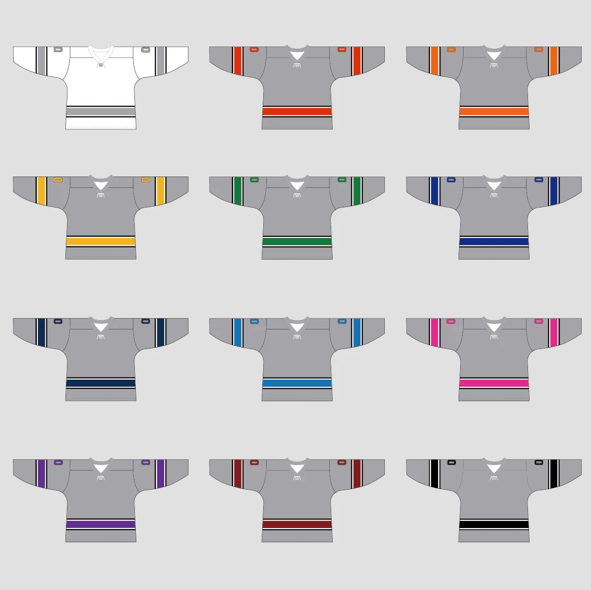 YS73 Grey/Red/Black Custom Ice Roller Blank Hockey Jerseys 4 YS73 Grey/Red/Black Custom Ice Roller Blank Hockey Jerseys - Image 4