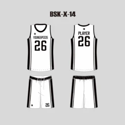 BSKX14 Custom Sublimation White Blank Basketball Uniforms -YoungSpeeds Shop BSK X 14