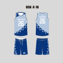 BSKX16 Plain Blue Custom Youth Basketball Uniforms 8 BSKX16 Plain Blue Custom Youth Basketball Uniforms -YoungSpeeds Shop BSK X 16