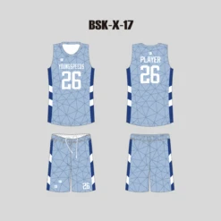 BSKX17 Blue Geometric Pattern Custom Sublimation Basketball Jerseys And Shorts 8 BSKX17 Blue Geometric Pattern Custom Sublimation Basketball Jerseys And Shorts -YoungSpeeds Shop BSK X 17
