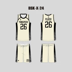 BSKX24 Cream Black Adults And Youth Custom Basketball Jerseys Shorts 8 BSKX24 Cream Black Adults And Youth Custom Basketball Jerseys Shorts -YoungSpeeds Shop BSK X 24