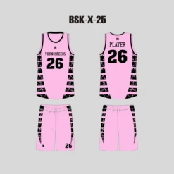 BSKX25 Pink Black Sublimated Custom Team Basketball Jerseys Shorts 8 BSKX25 Pink Black Sublimated Custom Team Basketball Jerseys Shorts -YoungSpeeds Shop BSK X 25