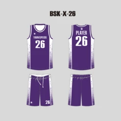 BSKX26 Purple White Custom Basketball Practice And Game Jerseys -YoungSpeeds Shop BSK X 26