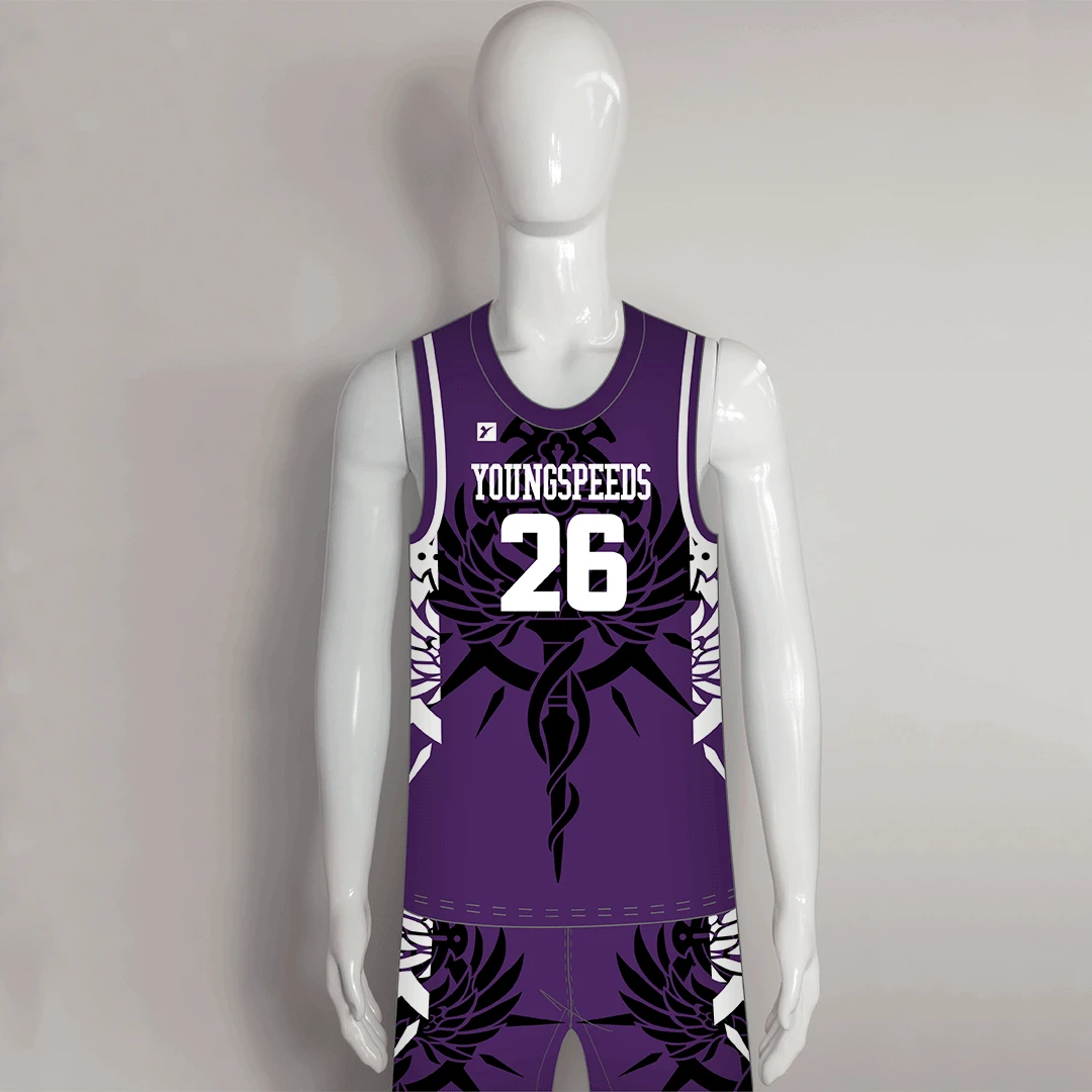 BSKX13 Purple Sublimation Personalized Cool Basketball Uniforms 1 BSKX13 Purple Sublimation Personalized Cool Basketball Uniforms