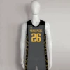 BSKX15 Dark Gray Custom College Basketball Uniforms