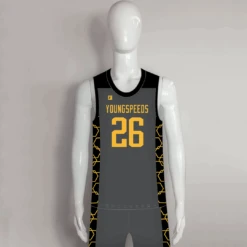 BSKX15 Dark Gray Custom College Basketball Uniforms