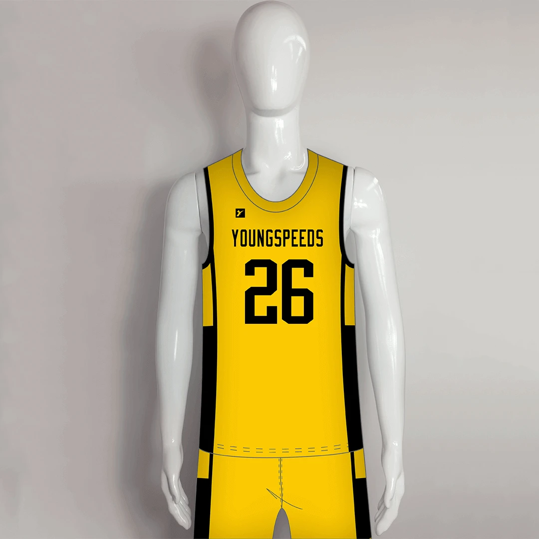 BSKX20 Gold Black Sublimated Personalized Basketball Jerseys And Shorts 1 BSKX20 Gold Black Sublimated Personalized Basketball Jerseys And Shorts
