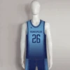 BSKX3 Gradient Stripe Blue Personalized Basketball Uniforms