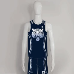 BSKZ2 Angry Tiger Navy Custom Adult & Youth Basketball Uniforms