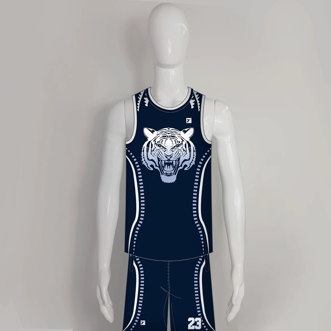 BSKZ2 Angry Tiger Navy Custom Adult & Youth Basketball Uniforms 1 BSKZ2 Angry Tiger Navy Custom Adult & Youth Basketball Uniforms