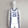 BSKX8 White Custom Boys Basketball Uniforms